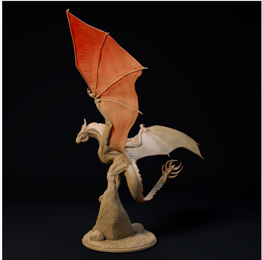 Abhebender Drache von Dino and Dog als 3D Druck