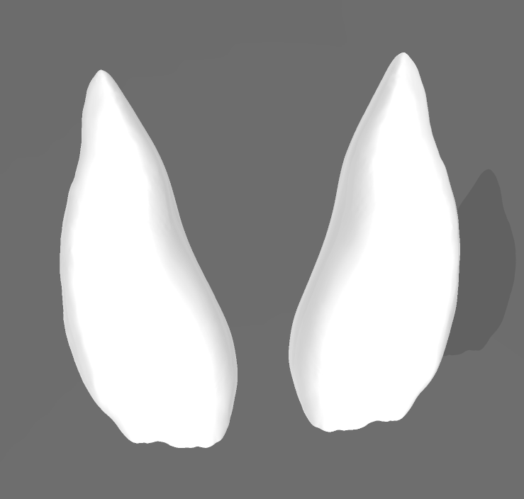 2x Angelegte Pferde-Ohren von Mirek_art_models und A&M-Designs