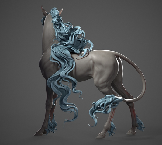 Magical unicorn "Serene" by BreathTime as 3D print