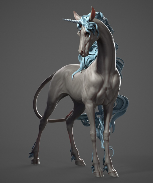 Magisch schönes Einhorn "Serene" von BreathTime als 3D Druck