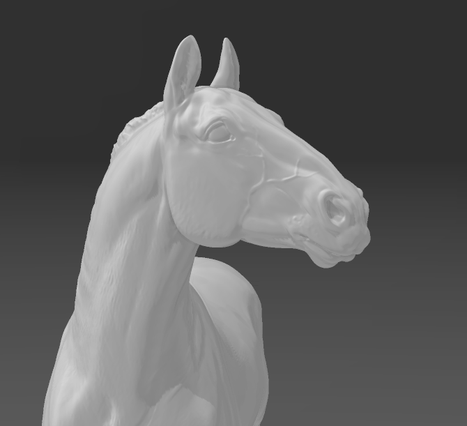 Draft Horse without mane and tail (Custer Version) by Kristina Katunina as 3D print