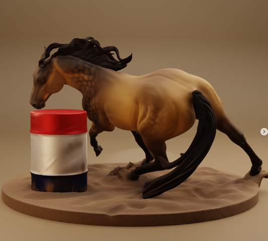 Trooper mit Barrel Race Base von Bexbee Studios als 3D Druck