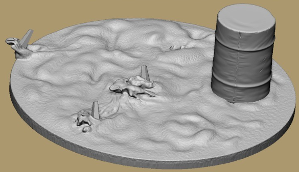Troopermit Barrel Race Base von Bexbee Studios als 3D Druck