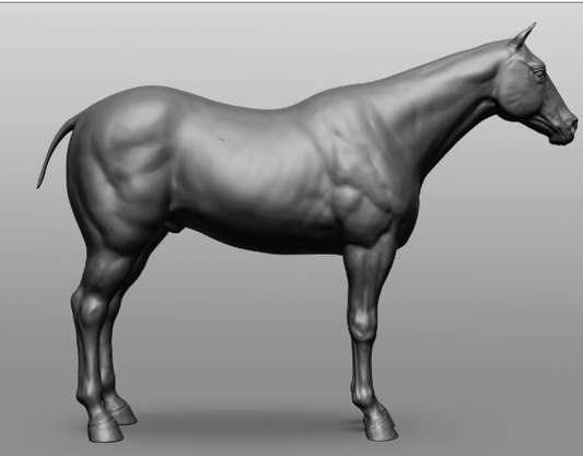 Quarter Horse Custer Version by DaniArtist as 3D Print