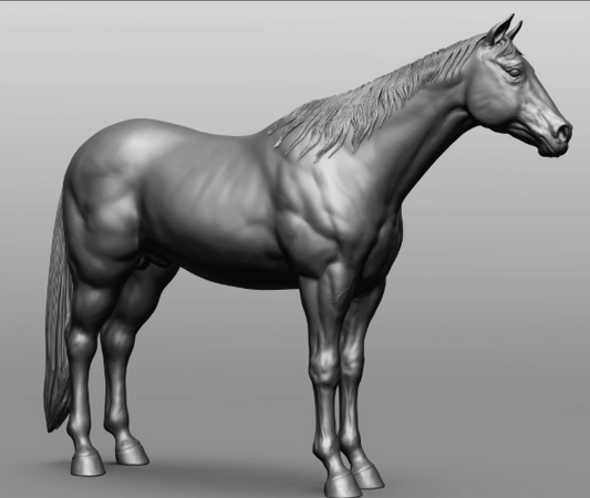 Quarter Horse by DaniArtist as 3D print