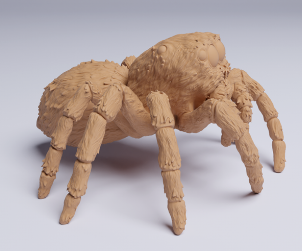 Springspinne von Animal den miniatures als 3D Druck