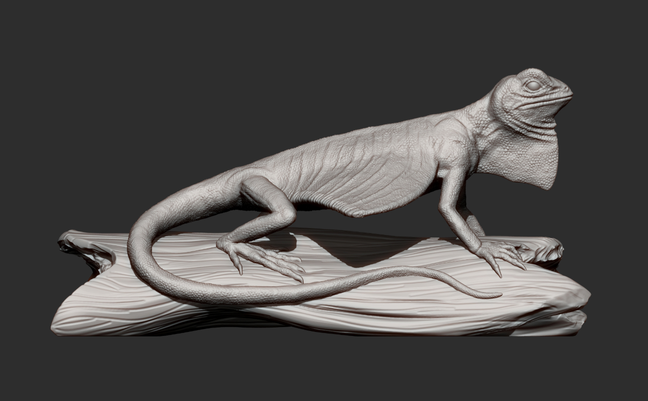 Flugdrache auf Baumstück von Akuzmenko als 3D Druck