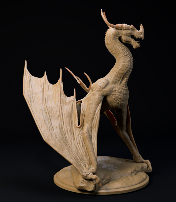 Trihorn-Wyvern von Dino and Dog als 3D Druck