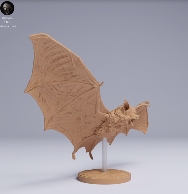 Flatternde Fledermaus von Animal den miniatures als 3D Druck