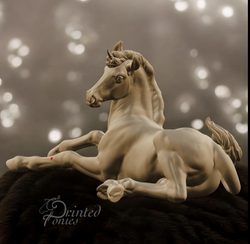 Fohlen Latte "Einhorn-Version" von PrintedPonies als 3D Druck