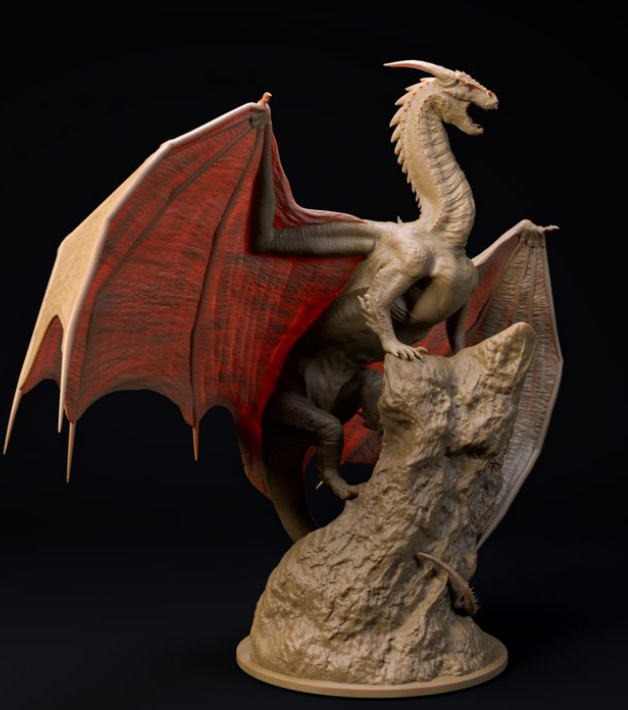 Amaranth Drache von Dino and Dog als 3D Druck