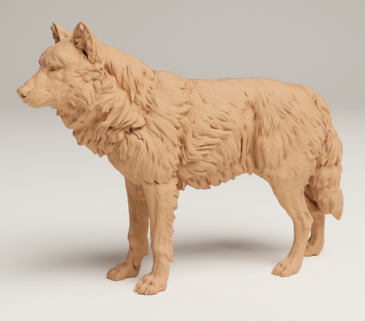 Grauer Wolf von Animal den miniatures als 3D Druck