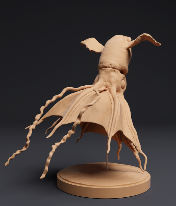 Vampire squid from Animals den miniatures as 3D print