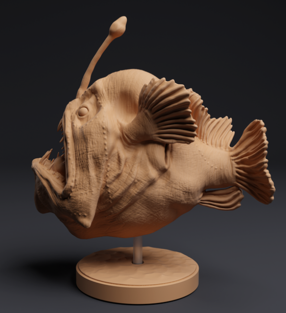 Anglerfish from Animals den miniatures as 3D print