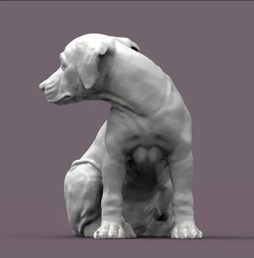 Rhodesian Ridgeback Welpe von Akuzmenko als 3D Druck