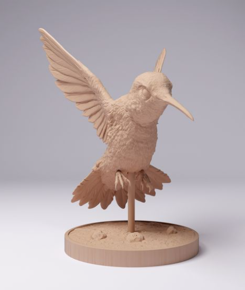 Flatternder Kolibri von Animal den miniatures als 3D Druck