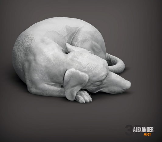 Schlafender Dackel von Akuzmenko als 3D Druck