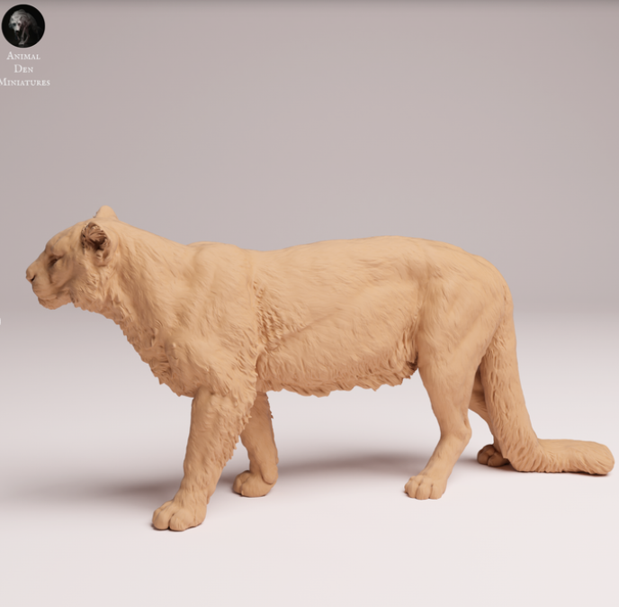 Amur Leopard von Animal den miniatures als 3D Druck