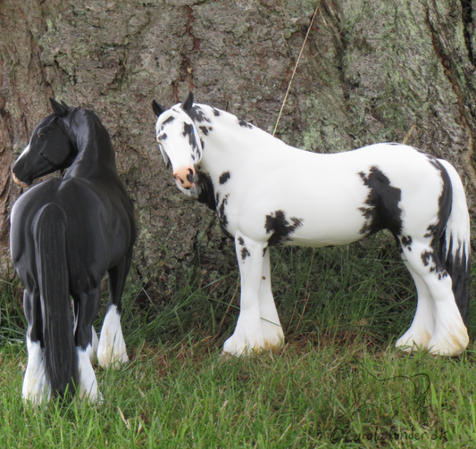 Irish Cob mare "Pepper" by Carola Funder as 3D print / 2 mane versions available