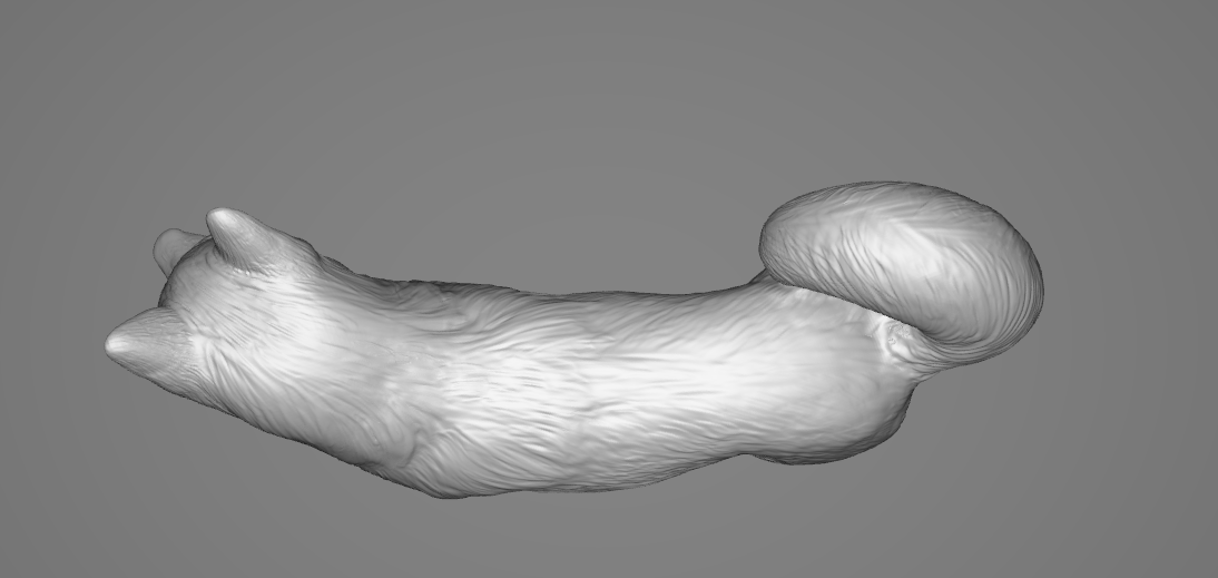 Husky / Akita-mix "Jinx" von Foxys_Repaint als 3D Druck