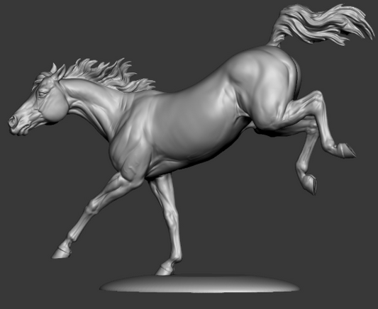 Jumping Stallion by Kristina Katunina