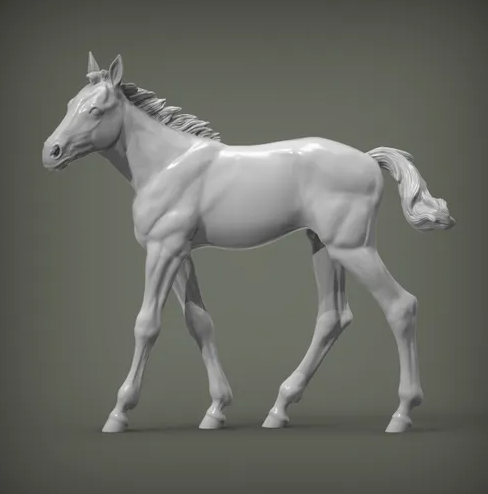Running foal by Azukmenko as 3D print