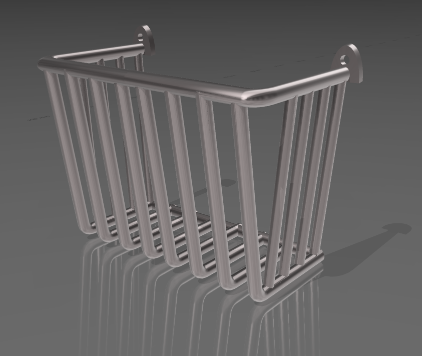 Wall hay rack for model horses by A&M-Designs