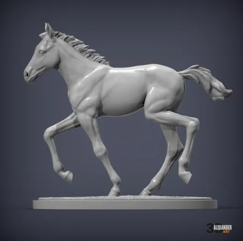 Racing foal by Azukmenko as 3D print