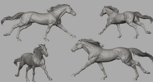 Rennender Hengst "Thunder" von BreathTime als 3D Druck