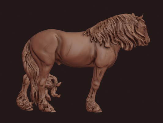 Edler Barock Friesen Hengst namens "Villgur" von Mirek_Art_models / Exklusiv nur bei uns erhältlich