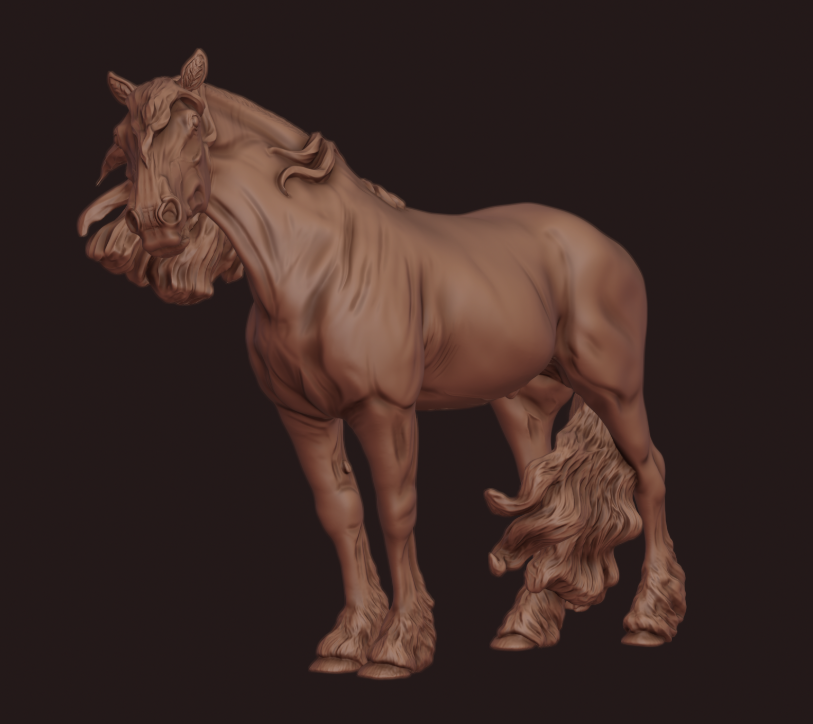 Noble Baroque Friesian stallion named "Villgur" by Mirek_Art_models / Exclusively available from us