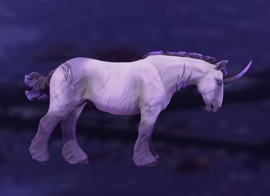 Dark Unicorn Stallion "Razyr" / An exclusive model in collaboration with Mirek_art_models