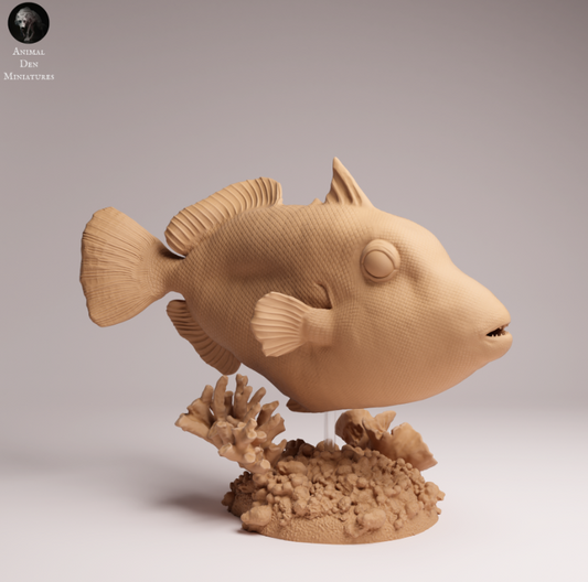 Clown triggerfish from Animals den miniatures as 3D print