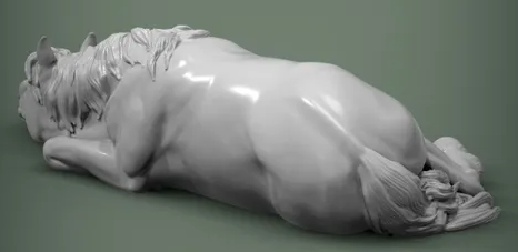 Schlafendes Pferd von Alexander3dart als 3d Druck