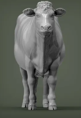 Charolais Kuh von Alexander3dart / Modelltier