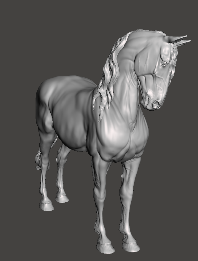 Edler Warmblut Hengst von Mirek_Arts als 3D Druck