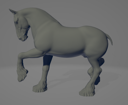 Étalon frison au galop version Custer par Foxys_Rapaints / Exclusivité chez nous
