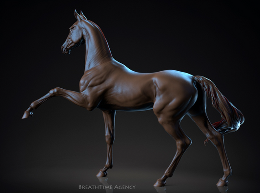 Cheval Akhal-Téké "Loki" version 2 par BreathTime en impression 3D