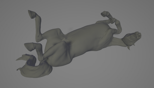 Wälzender Hengst / In Zusammenarbeit mit mccustomstudio