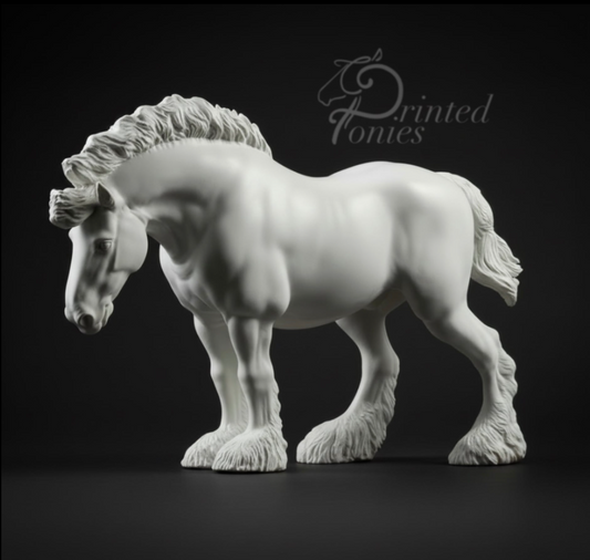 Étalon de trait "Spicy Hammy" de Printed Ponies comme cheval miniature
