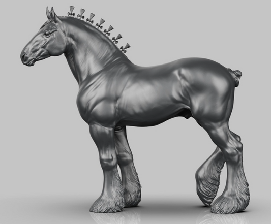 Draft Horse Hengst von BreathTime als 3D Druck Modellpferd