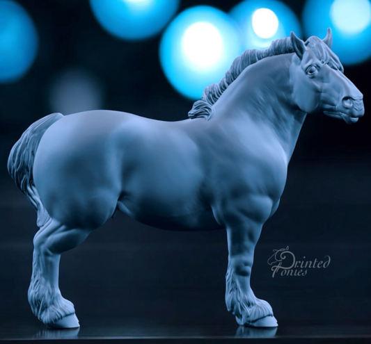 Draft Horse Moto Moto by PrintedPonies as 3D Printed Model Horse