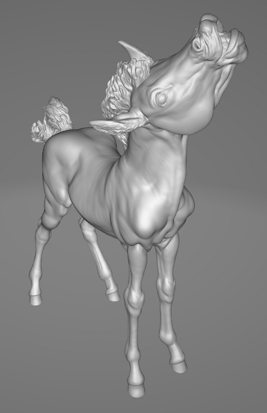 Foal "Cheese" by Printed Ponies / Model Horse