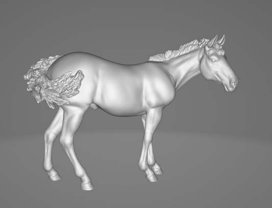 Foal "HotDog" by Printed Ponies / Model Horse