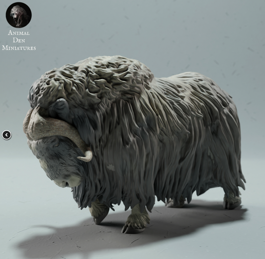 Moschusochse von Animal Den Miniatures