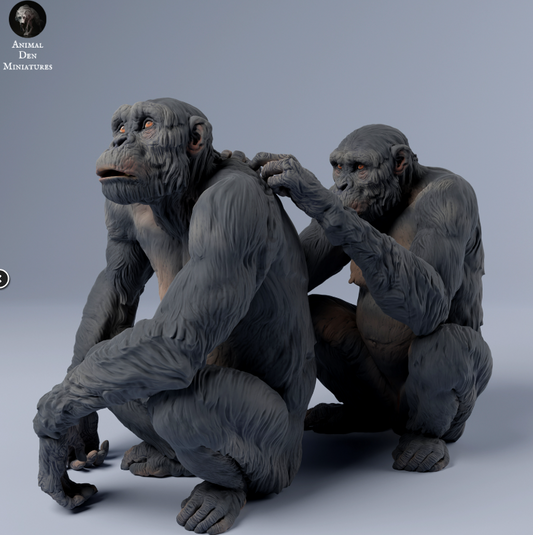 Schimpansen Lausen sich von animal den miniatures als 3D Druck