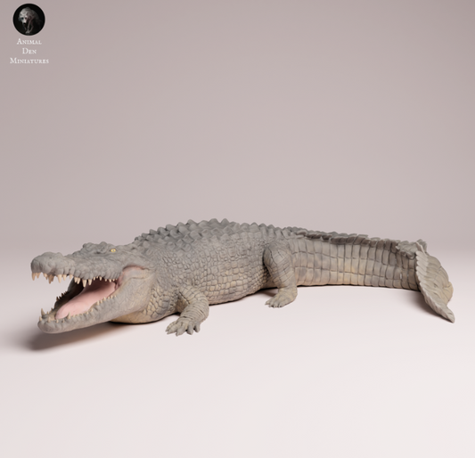 Drohendes Salzwasser Krokodil von Animal den miniatures / Als Miniatur-Tierfigur