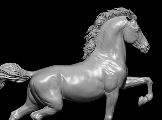 Striding Stallion by Boppirex / Model Horse