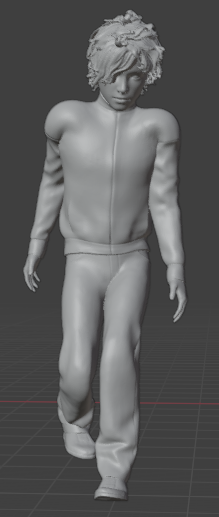 Homme descendant des marches (Pose n°31) / Impression 3D en résine non peinte