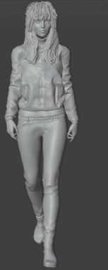 Femme en course V6 (pose n°41) / impression 3D en résine non peinte